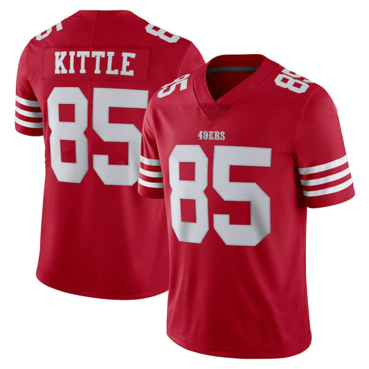 SF.49ers #85 George Kittle New Red Stitched American Football Jerseys 2022