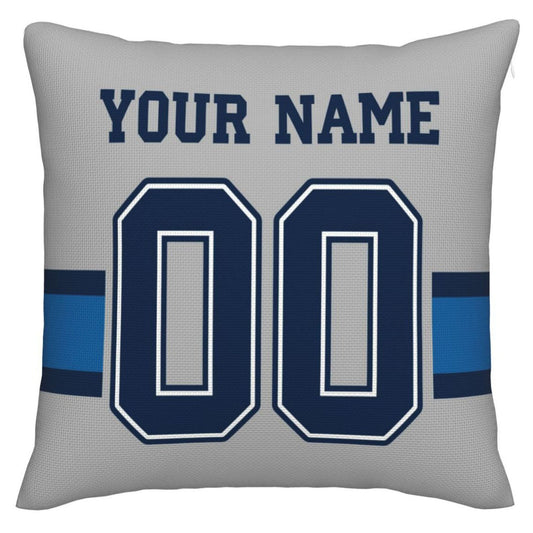 Custom D.Cowboys Pillow Decorative Throw Pillow Case - Print Personalized Football Team Fans Name & Number Birthday Gift Football Pillows