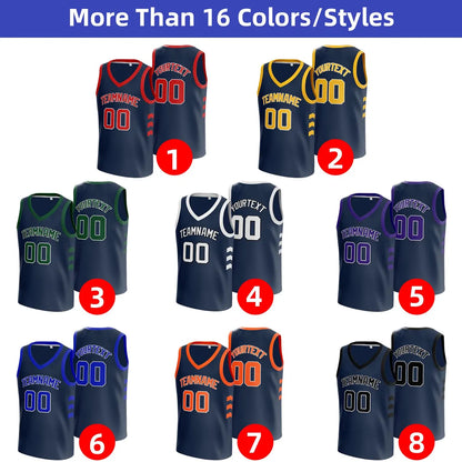 Custom V-Neck Basketball Jersey - Personalized Sportswear,scholl uniform Fully Customizable for Team Uniforms, Perfect for Game Day