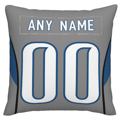 Custom D.Lions Pillow Decorative Throw Pillow Case - Print Personalized Football Team Fans Name & Number Birthday Gift Football Pillows