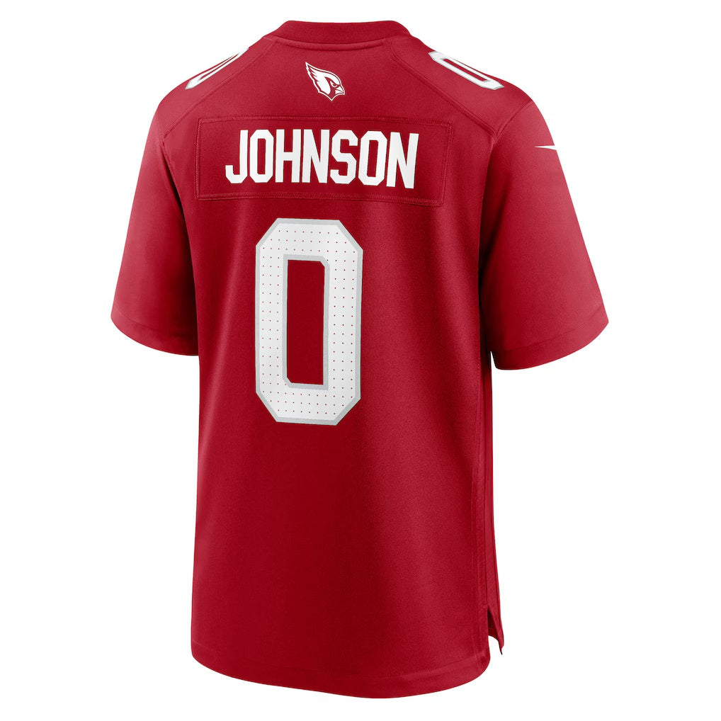 A.Cardinals #0 Will Johnson Cardinal Team Game Jersey Stitched American Football Jerseys