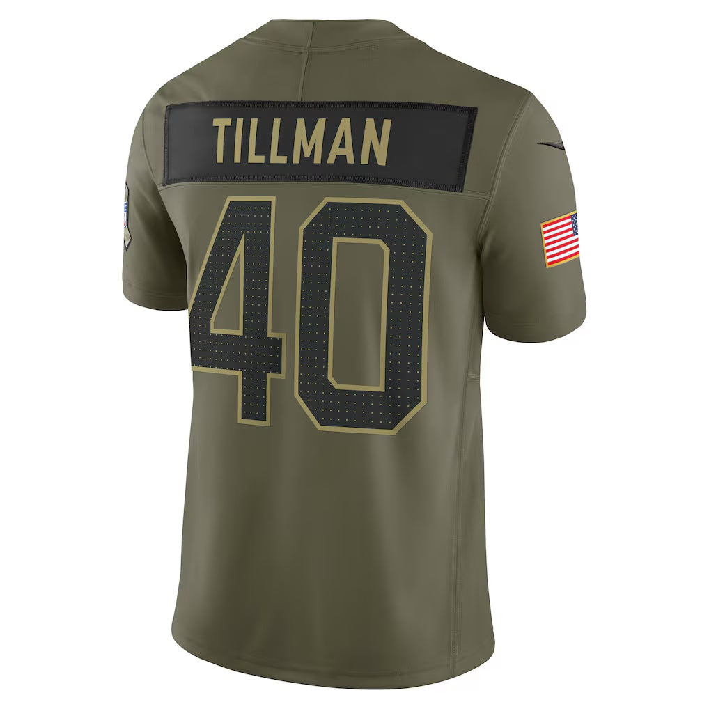 A.Cardinals #40 Pat Tillman Olive 2025 Salute to Service Retired Limited Jersey Stitched American Football Jerseys