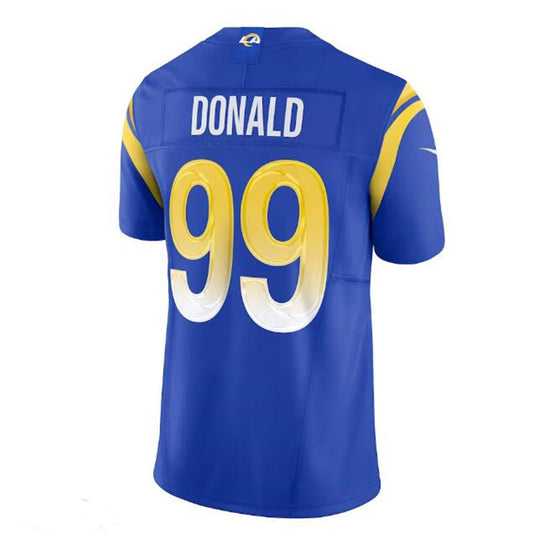 LA,Rams #99 Aaron Donald Vapor F.U.S.E. Limited Jersey - Royal Stitched American Football Jersey