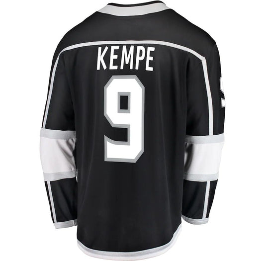 LA.Kings #9 Adrian Kempe  Fanatics Branded Breakaway Player Jersey Black Stitched American Hockey Jerseys CROVYIE