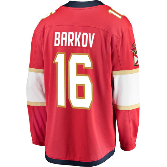 F.Panthers #16 Aleksander Barkov Fanatics Branded Premier Breakaway Player Jersey Red Stitched American Hockey Jerseys CROVYIE