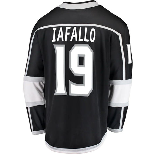 LA.Kings #19 Alex Iafallo Fanatics Branded Youth Breakaway Player Jersey Black Stitched American Hockey Jerseys CROVYIE