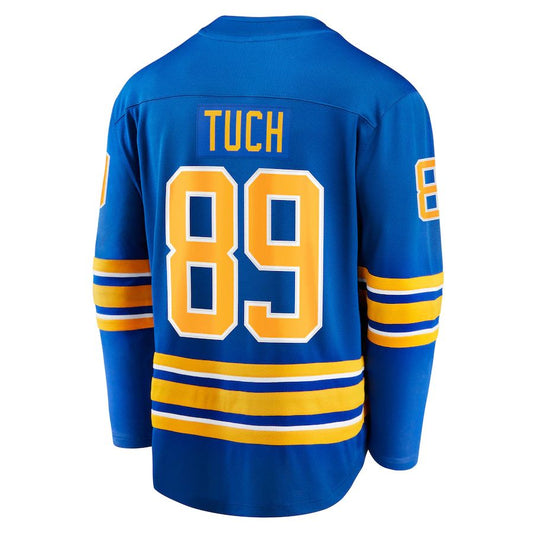 B.Sabres #89 Alex Tuch Fanatics Branded Home Breakaway Player Jersey Royal Stitched American Hockey Jerseys CROVYIE