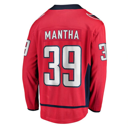 W.Capitals #39 Anthony Mantha Fanatics Branded Home Premier Breakaway Player Jersey Red Stitched American Hockey Jerseys CROVYIE