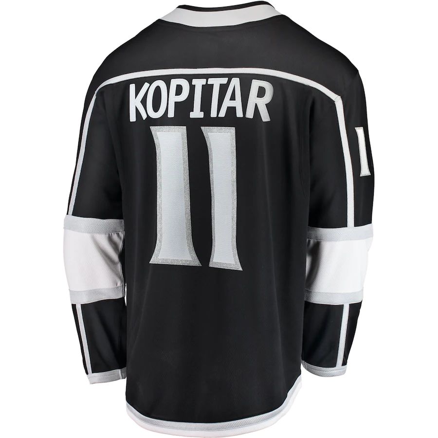 LA.Kings #11 Anze Kopitar Fanatics Branded Breakaway Player Jersey Black Stitched American Hockey Jerseys CROVYIE