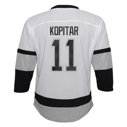 LA.Kings #11 Anze Kopitar Preschool 2021-22 Alternate Replica Player Jersey White Stitched American Hockey Jerseys CROVYIE