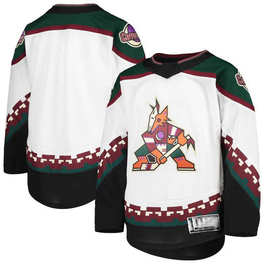 A.Coyotes Away Premier Team Jersey White Stitched American Hockey Jerseys CROVYIE