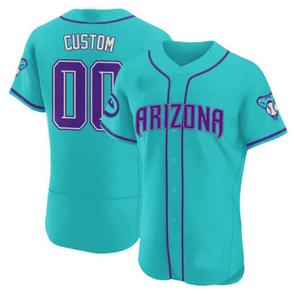 Custom Arizona Diamondbacks 2024 Teal Purple ¨C All Stitched Baseball Jersey