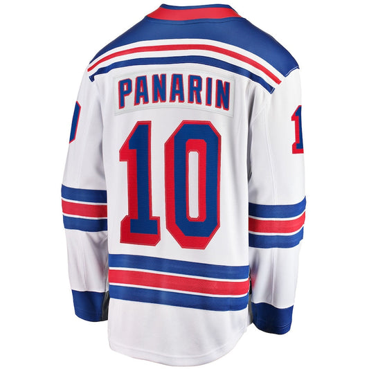 NY.Rangers #10 Artemi Panarin Fanatics Branded Away Premier Breakaway Player Jersey White Stitched American Hockey Jerseys CROVYIE