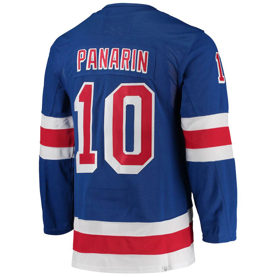 NY.Rangers #10 Artemi Panarin Home Primegreen Authentic Pro Player Jersey Blue Stitched American Hockey Jerseys CROVYIE