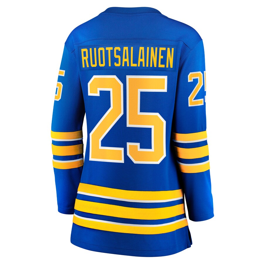 B.Sabres #25 Arttu Ruotsalainen Fanatics Branded Home Breakaway Player Jersey Royal Stitched American Hockey Jerseys CROVYIE