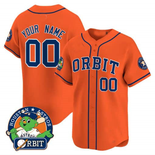 Custom Houston Astros Orbit Patch Vapor Premier Limited ¨C All Stitched Baseball Jersey