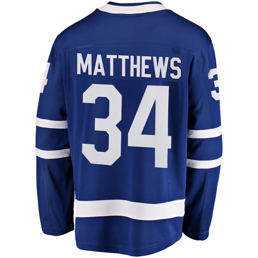 T.Maple Leafs #34 Auston Matthews Fanatics Branded Breakaway Player Jersey Blue Stitched American Hockey Jerseys CROVYIE
