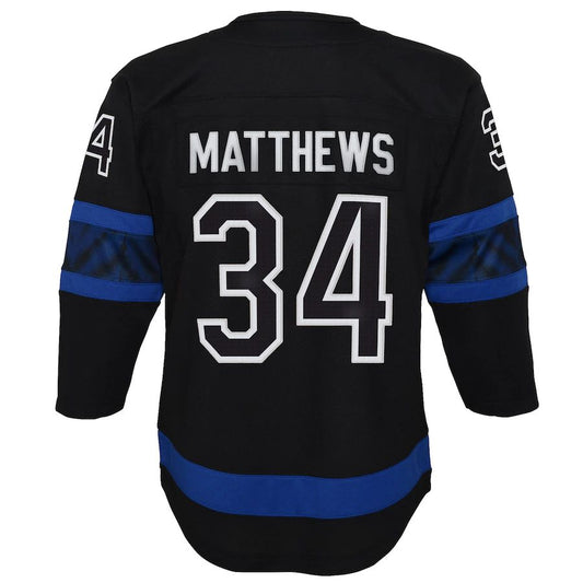 T.Maple Leafs #34 Auston Matthews Alternate Premier Player Jersey Black Stitched American Hockey Jerseys CROVYIE