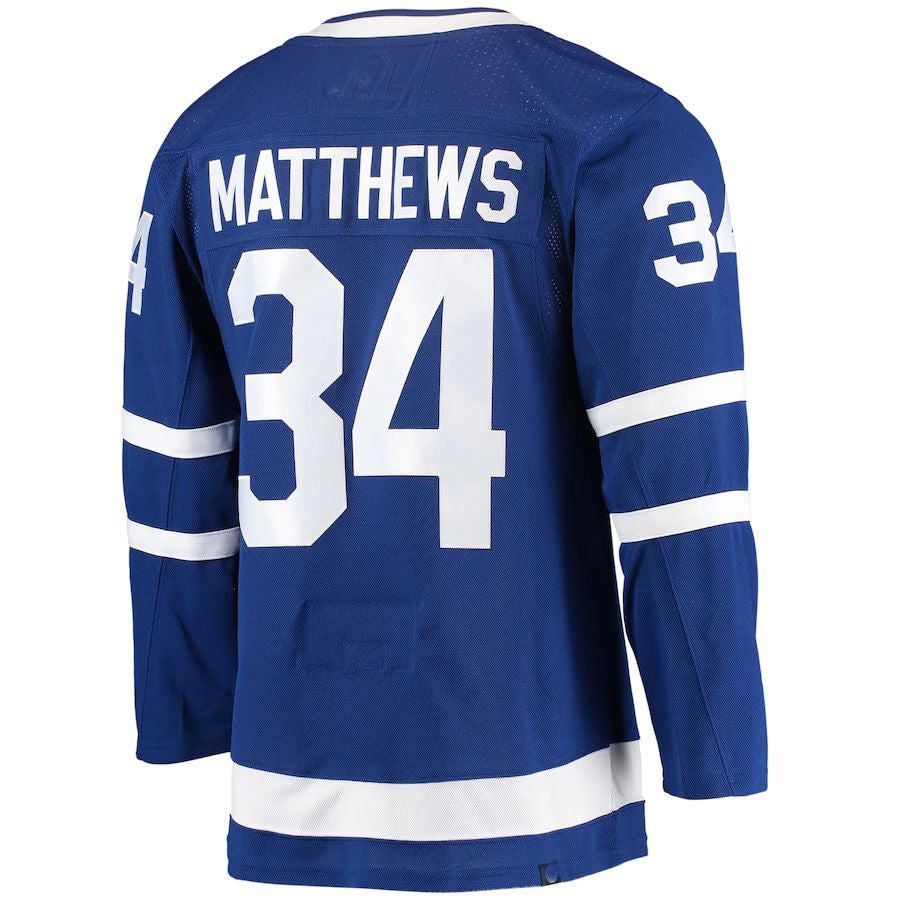 T.Maple Leafs #34 Auston Matthews Home Primegreen Authentic Pro Player Jersey Blue Stitched American Hockey Jerseys CROVYIE