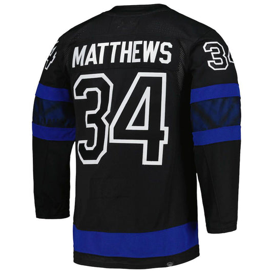 T.Maple Leafs #34 Auston Matthews Primegreen Authentic Pro Alternate Player Jersey Black Stitched American Hockey Jerseys CROVYIE