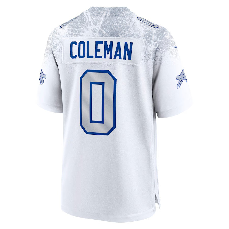 B.Bills #0 Keon Coleman 2025 Rivalries Collection Game Jersey-FAM - White Football Stitched American Jersey-FAM