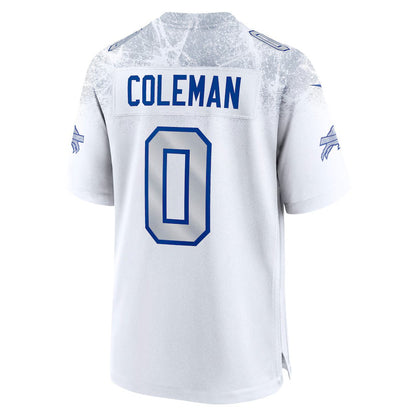 B.Bills #0 Keon Coleman 2025 Rivalries Collection Game Jersey-FAM - White Football Stitched American Jersey-FAM