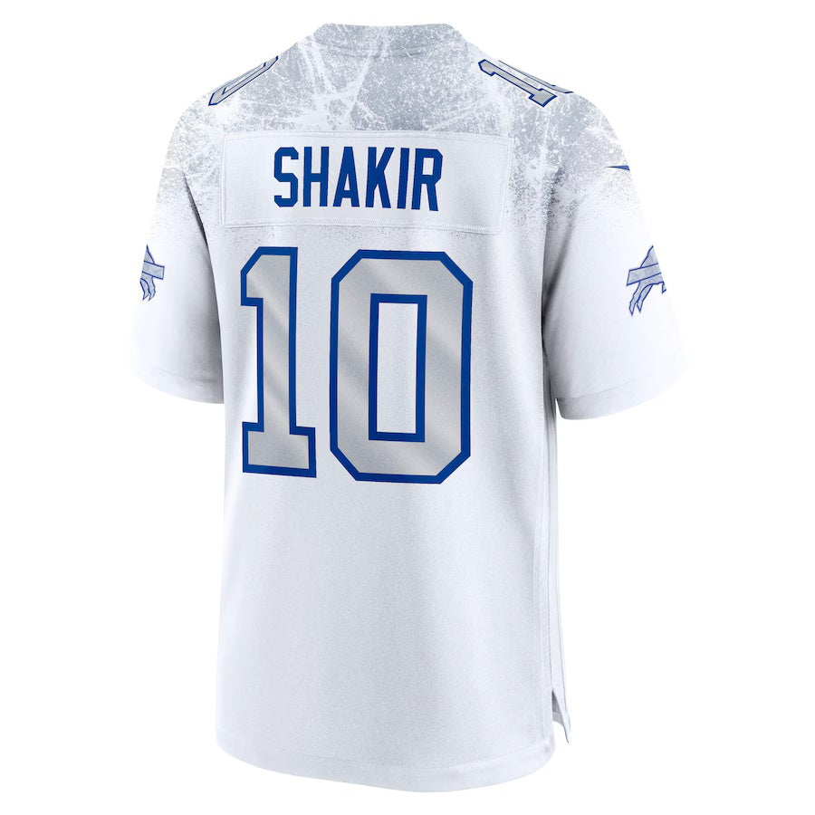 B.Bills #10 Khalil Shakir 2025 Rivalries Collection Game Jersey-FAM - White Football Stitched American Jersey-FAM