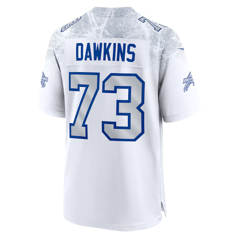 B.Bills #73 Dion Dawkins 2025 Rivalries Collection Game Jersey-FAM - White Football Stitched American Jersey-FAM