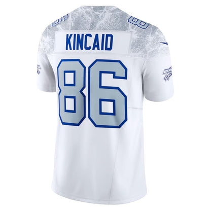 B.Bills #86 Dalton Kincaid 2025 Rivalries Collection Limited Jersey-FAM - White Football Stitched American Jersey-FAM
