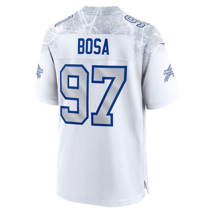 B.Bills #97 Joey Bosa 2025 Rivalries Collection Game Jersey-FAM - White Football Stitched American Jersey-FAM