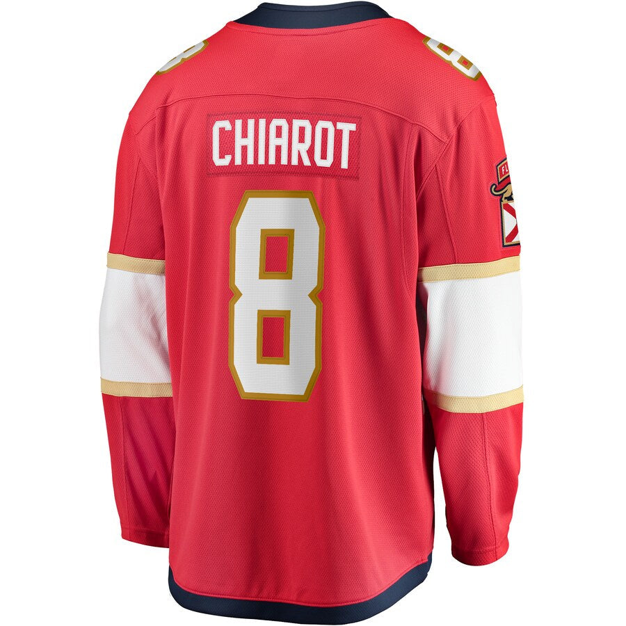 F.Panthers #8 Ben Chiarot Fanatics Branded Home Breakaway Player Jersey Red Stitched American Hockey Jerseys CROVYIE