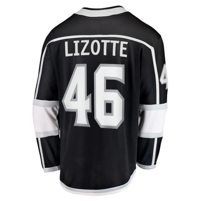 LA.Kings #46 Blake Lizotte Fanatics Branded Home Breakaway Player Jersey Black Stitched American Hockey Jerseys CROVYIE