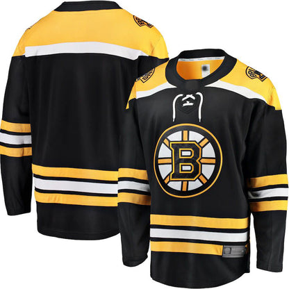 B.Bruins Fanatics Branded Breakaway Home Jersey Black Stitched American Hockey Jerseys CROVYIE