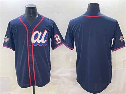 Boston Red Sox American League Blank Navy 2025 All-Star Edition Limited Stitched Baseball Jersey