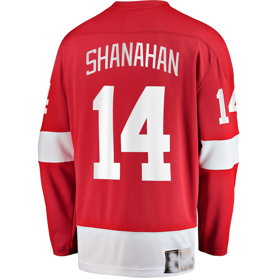 D.Red Wings #14 Brendan Shanahan Fanatics Branded Premier Breakaway Retired Player Jersey Red Stitched American Hockey Jerseys CROVYIE