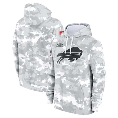 B.Bills 2024 Salute To Service Club Pullover Hoodie Cheap sale Birthday and Christmas gifts Stitched American Football Jerseys