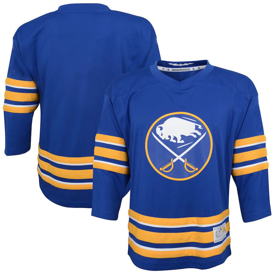 B.Sabres Home Replica Blank Jersey Royal Stitched American Hockey Jerseys CROVYIE