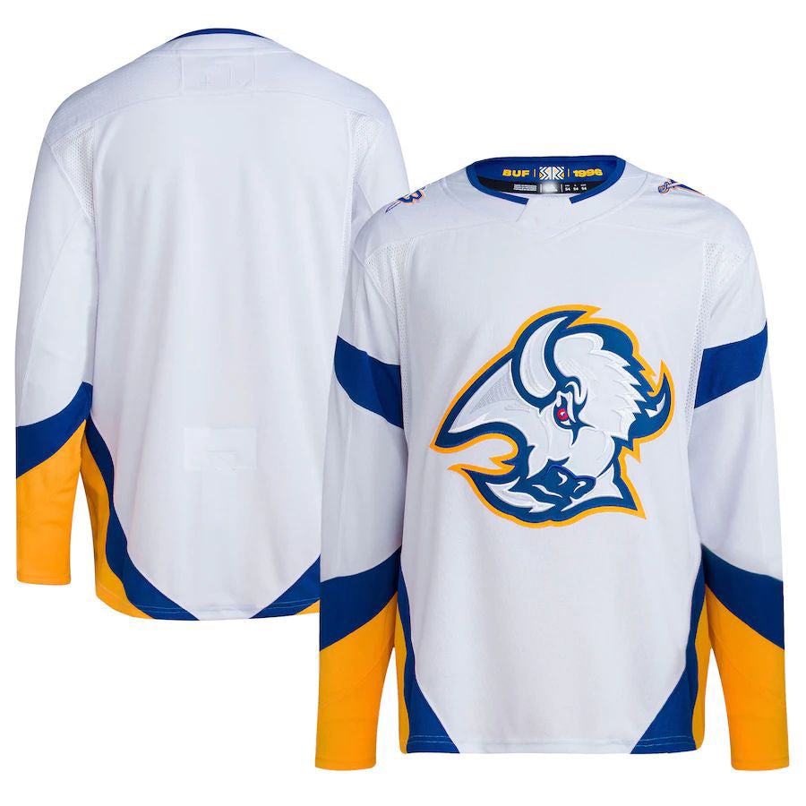 B.Sabres Reverse Retro 2.0 Authentic Blank Jersey White Stitched American Hockey Jerseys CROVYIE