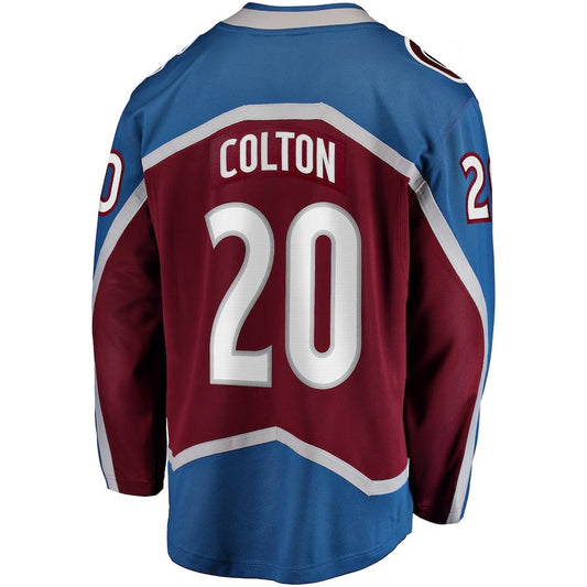 C.Avalanche #20 Ross Colton Fanatics Home Breakaway Jersey - Maroon Stitched American Hockey Jerseys CROVYIE