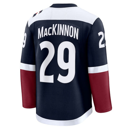 C.Avalanche #29 Nathan MacKinnon Fanatics Alternate Premium Jersey - Navy Stitched American Hockey Jerseys CROVYIE