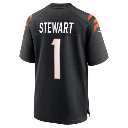 C.Bengals #1 Shemar Stewart Black 2025  Draft First Round Pick Game Stitched American Football Jerseys