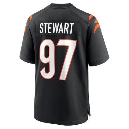 C.Bengals #97 Shemar Stewart Black Team Game Stitched American Football Jerseys