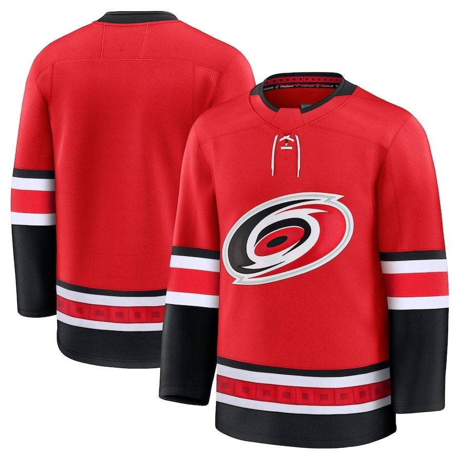 C.Hurricanes Fanatics Alternate Premium Jersey - Red Stitched American Hockey Jerseys CROVYIE