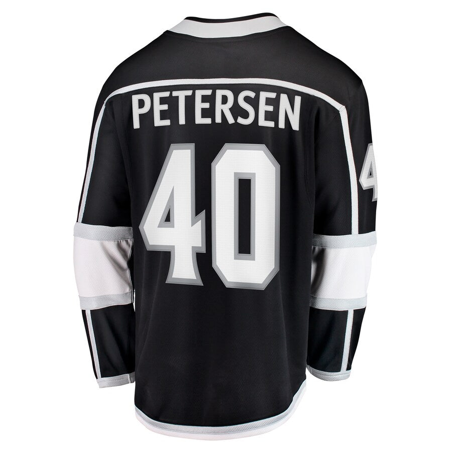 LA.Kings #40 Cal Petersen Fanatics Branded Home Breakaway Player Jersey Black Stitched American Hockey Jerseys CROVYIE