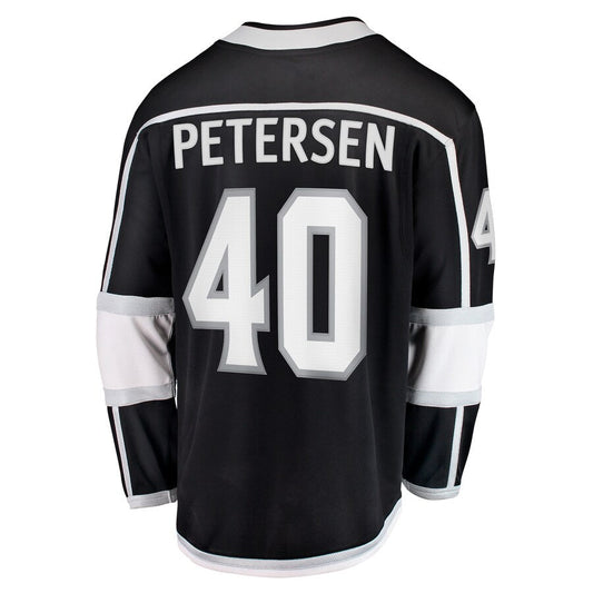 LA.Kings #40 Cal Petersen Fanatics Branded Home Breakaway Player Jersey Black Stitched American Hockey Jerseys CROVYIE