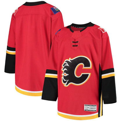 C.Flames 2020-21 Alternate Premier Jersey Stitched American Hockey Jerseys CROVYIE