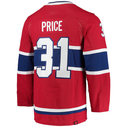 M.Canadiens #31 Carey Price  Home Primegreen Authentic Pro Player Jersey Red Stitched American Hockey Jerseys CROVYIE