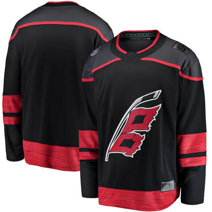 C.Hurricanes Fanatics Branded Alternate Breakaway Jersey Black Stitched American Hockey Jerseys CROVYIE