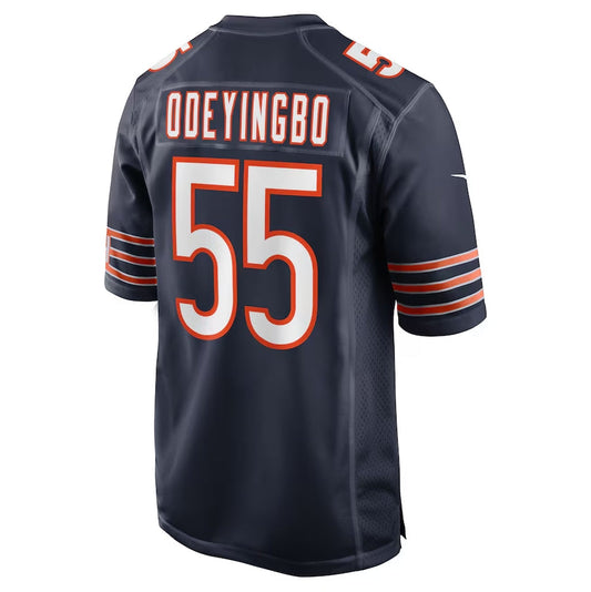 C.Bears #55 Dayo Odeyingbo Navy Team Game American Football Jerseys