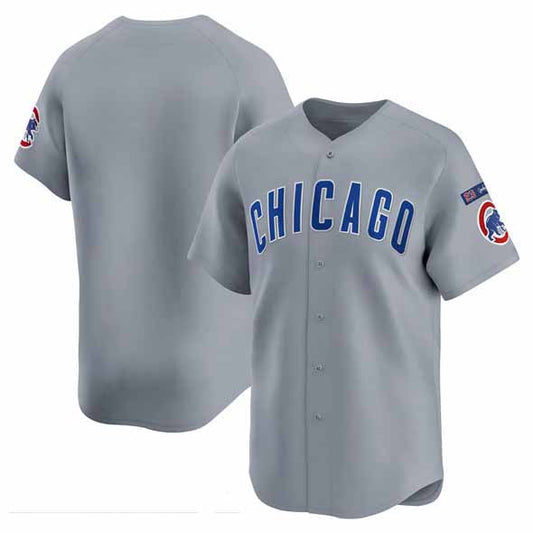 Chicago Cubs Blank Gray 'Ryne Sandberg Tribute' Vapor Limited V3 Stitched Baseball Jersey